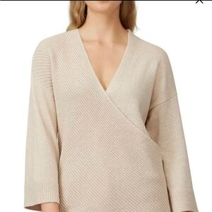 Charli Lanie V-neck Sweater Tan XS/Small